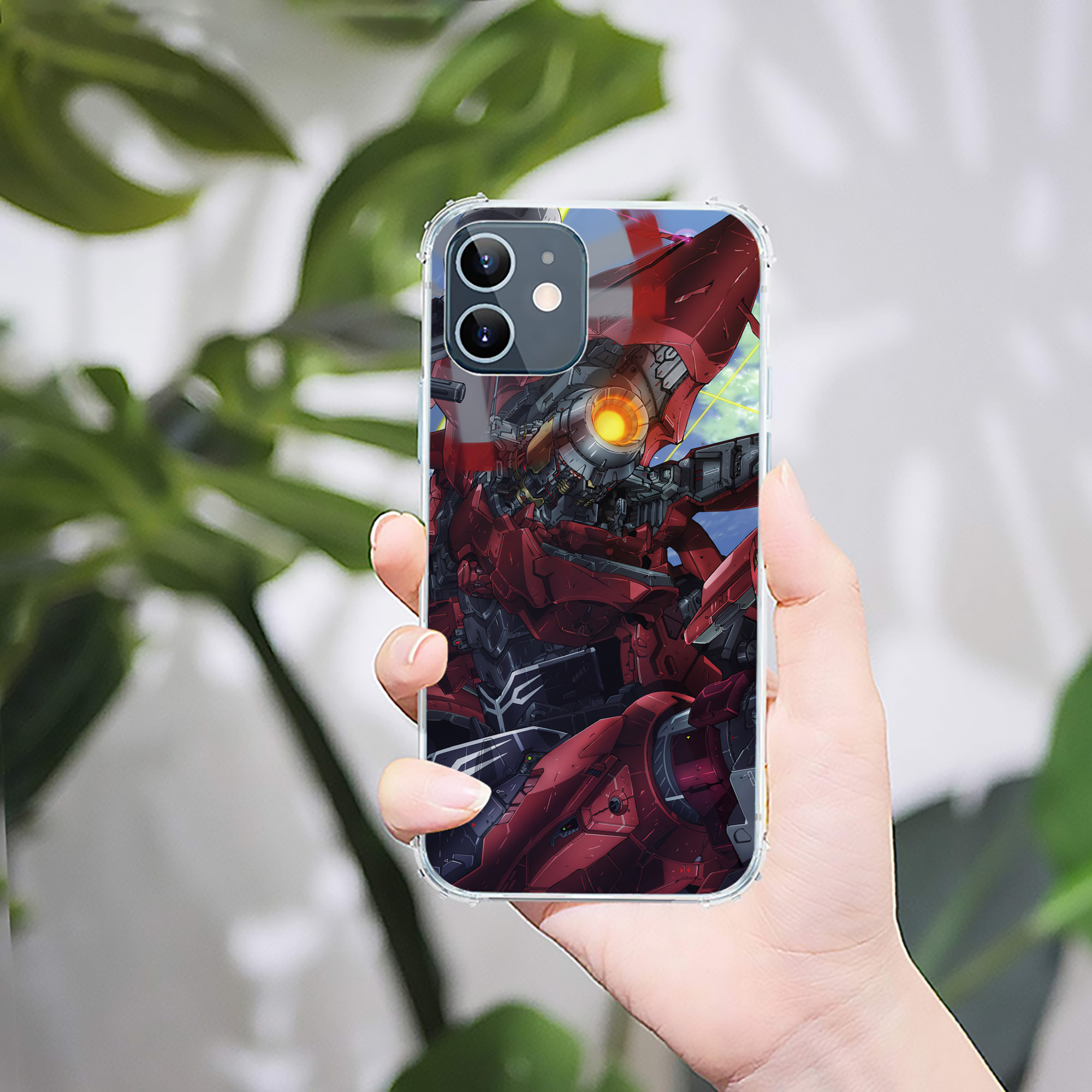 （画像用） 機動戦士ガンダム Mobile Suit Gundam 【iPhone 12シリーズ対応】透明スマホケース（クリアソフトケース）
